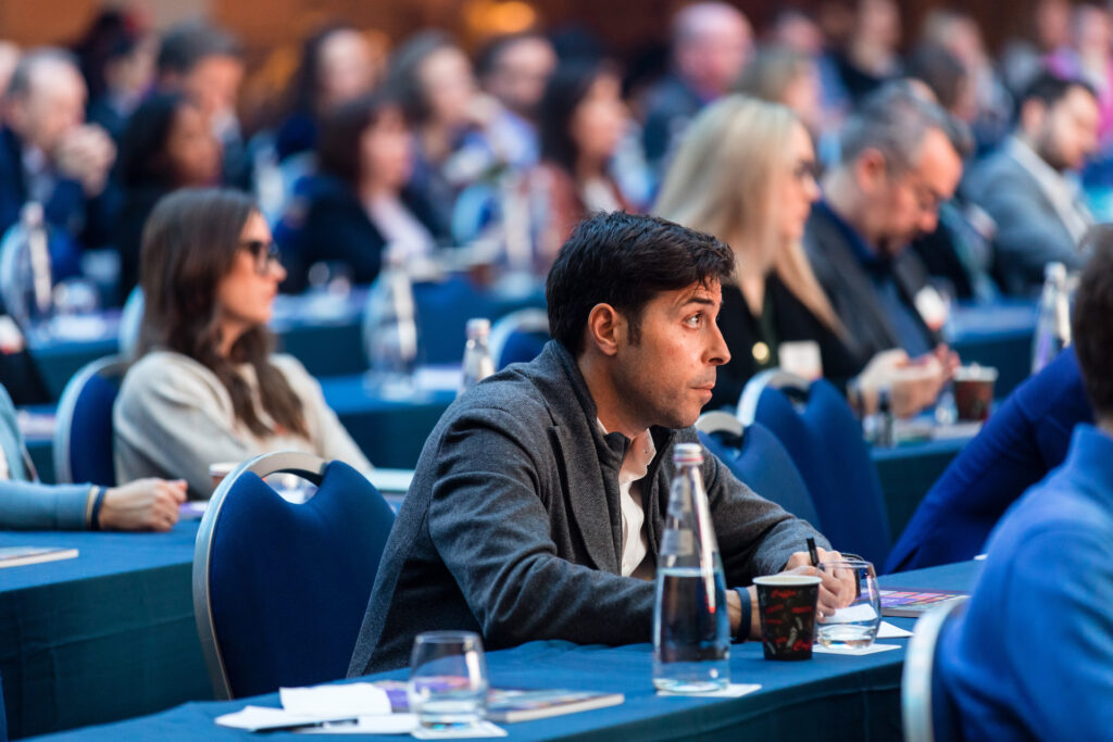 A scene with conference attendees of ADP ReThink in Malta.